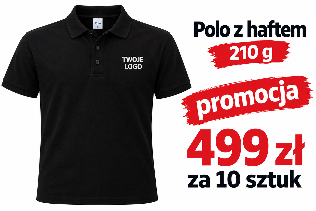 Polo Premium JHK 210g z Haftem 10 sztuk Pakiet